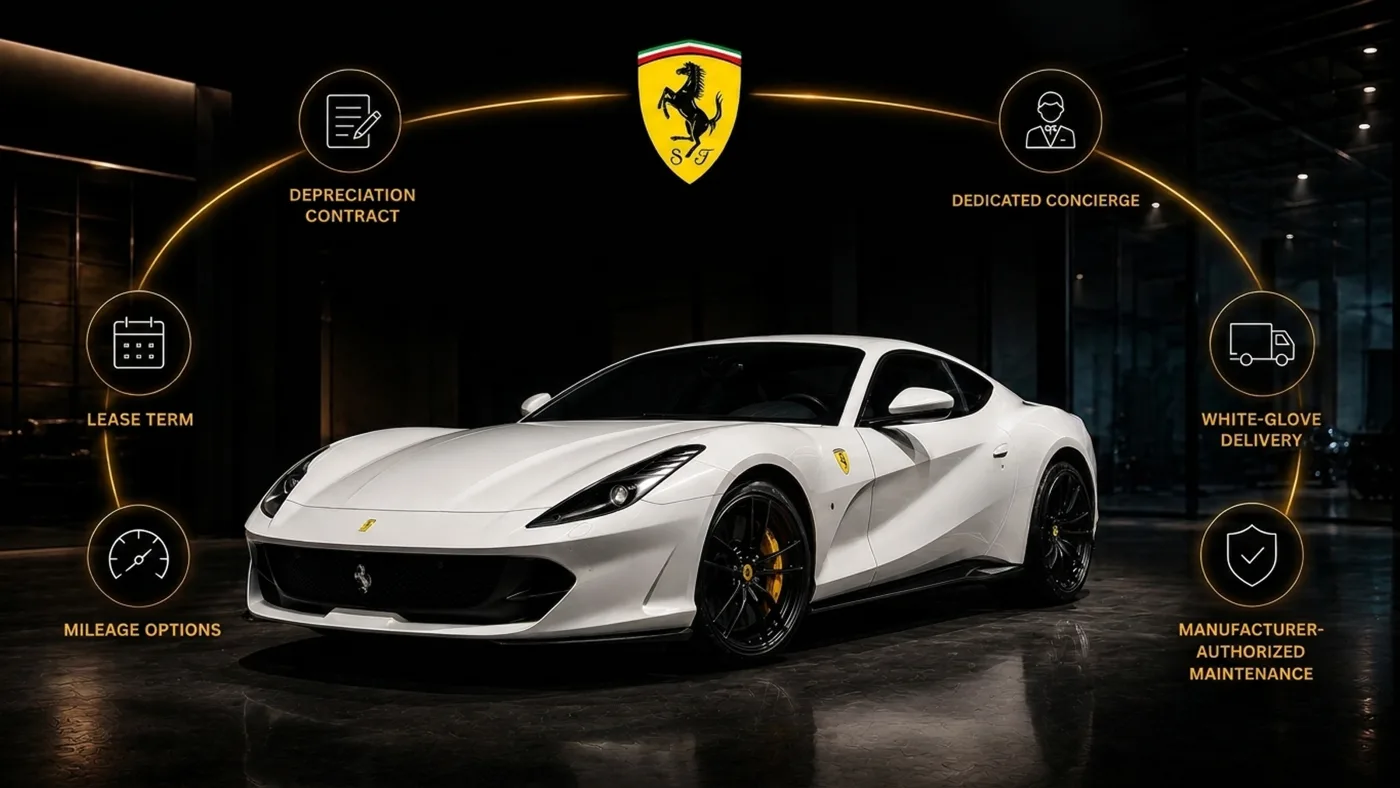How a Ferrari lease works and what's bundled into the monthly payment
